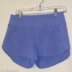 EUC Lululemon Purple Speed Up Short Size 6 Tall